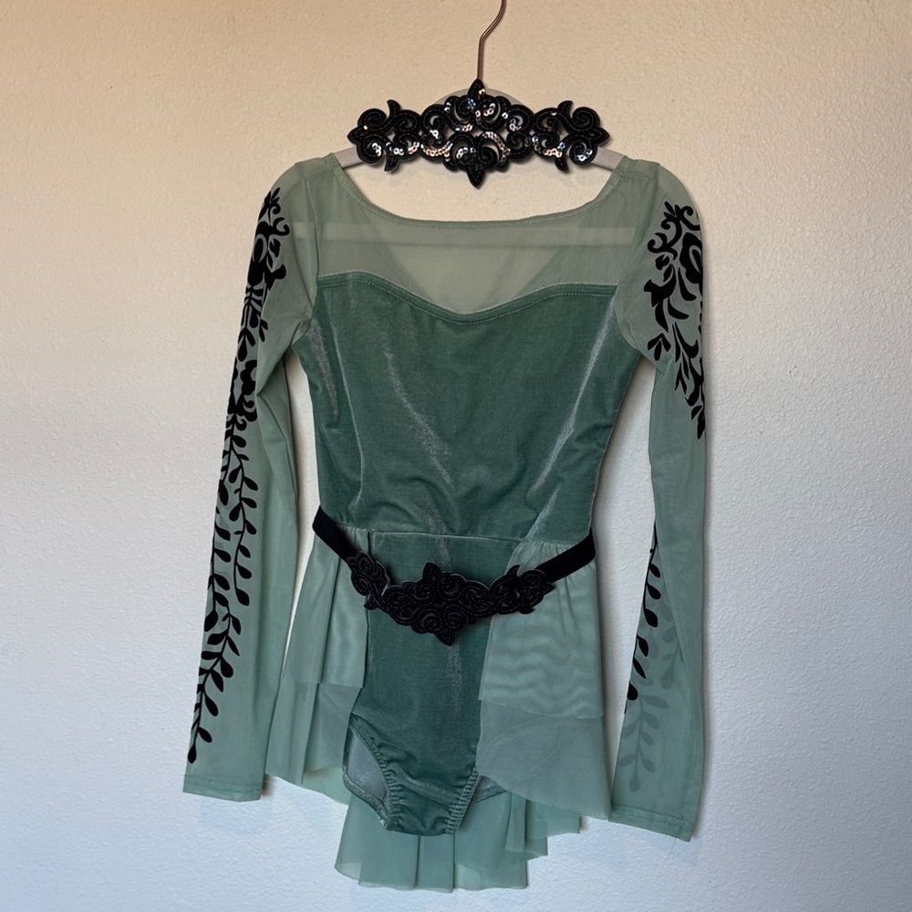 Weissman Mint Green Dance Costume- child medium